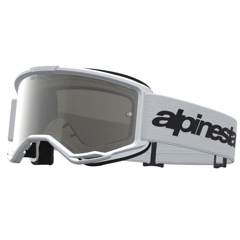 Alpinestars Vision 3 Wordmark motokros naočale bijelo-crne