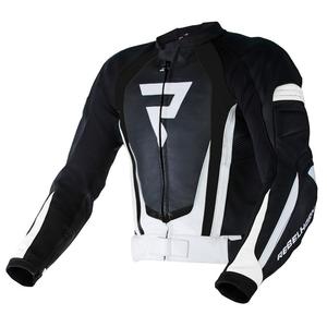 Motociklistička jakna Rebelhorn Piston II PRO crno-bijela rasprodaja