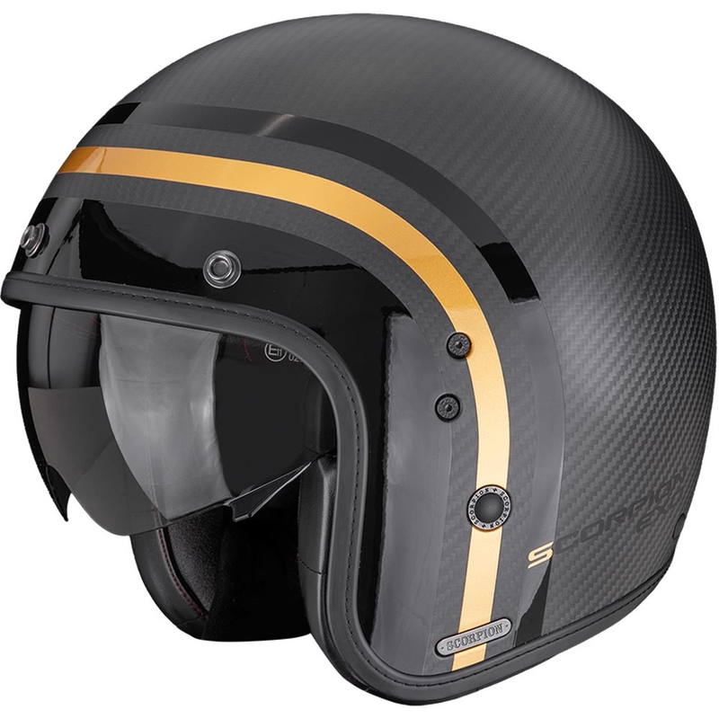 Scorpion Belfast II Carbon Regal otvorena motociklistička kaciga mat crno-zlatna