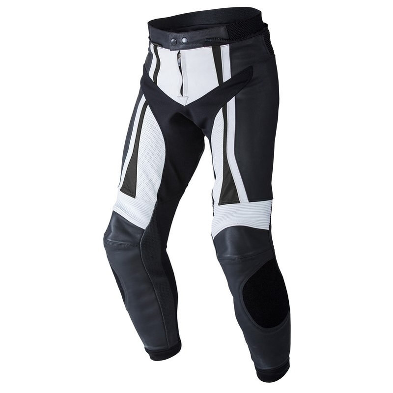 Motociklističke hlače Rebelhorn Piston II PRO crno-bijele rasprodaja