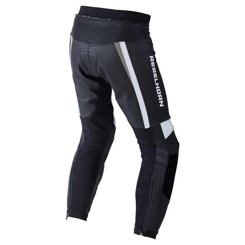 Motociklističke hlače Rebelhorn Piston II PRO crno-bijele rasprodaja