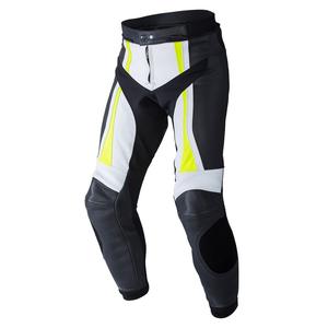 Rebelhorn Piston II PRO crno-bijelo-fluo žute motociklističke hlače rasprodaja