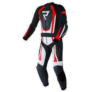 Rebelhorn Piston II PRO motociklističko odijelo crno-bijelo-fluo crveno rasprodaja