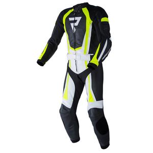 Rebelhorn Piston II PRO motociklističko odijelo crno-bijelo-fluo žuto rasprodaja