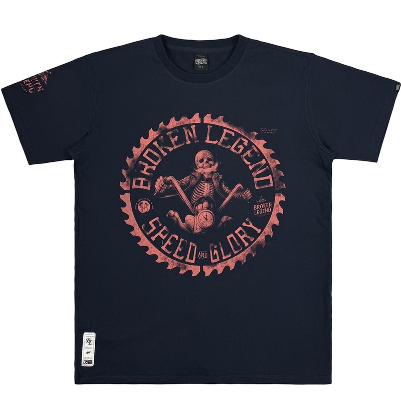 Majica kratkih rukava Yakuza Premium Hellrider BL 303 tamnoplava