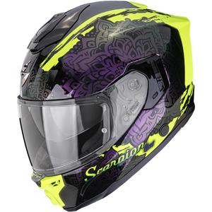 Scorpion EXO-1500 Air Vortex kaciga za motocikle s punim licem, crno-fluo žuta-kameleon