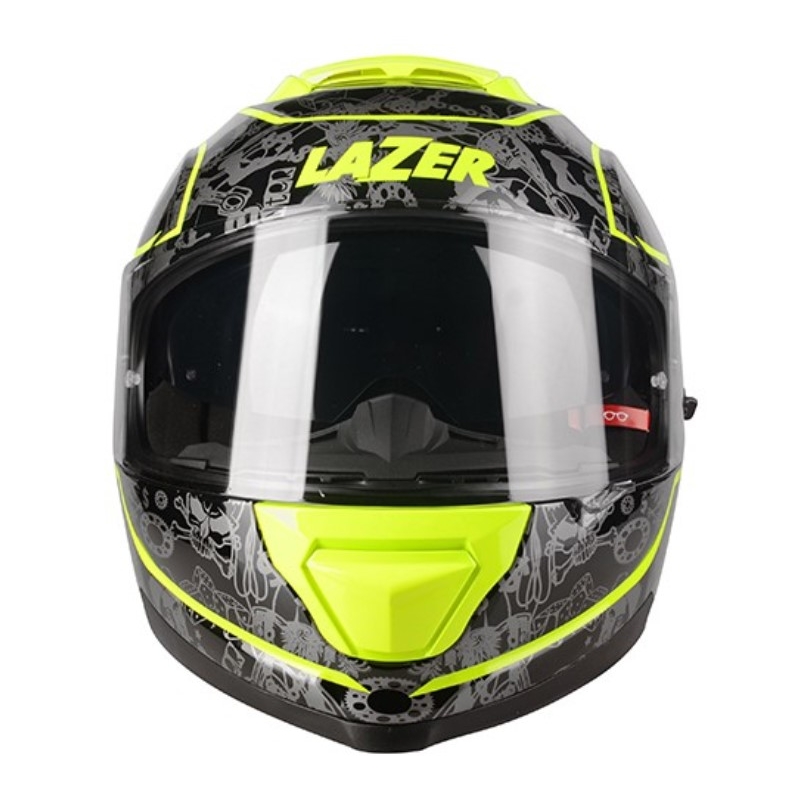 Lazer Rafale SR motociklistička kaciga s punim licem 13 USD Originalna crno-siva-fluo žuta rasprodaja