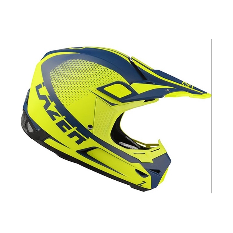Motocross kaciga Lazer X9 Sprocket plavo-fluo žuta