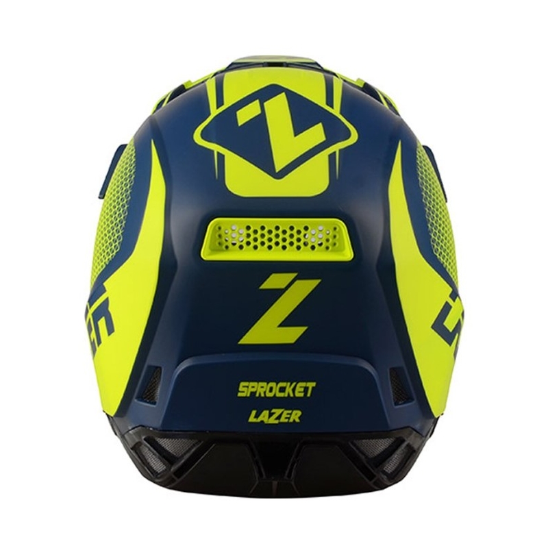 Motocross kaciga Lazer X9 Sprocket plavo-fluo žuta