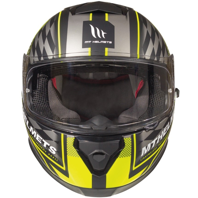 Integralna motociklistička kaciga MT Thunder 3 SV Isle Of Man crna-siva-fluo žuta