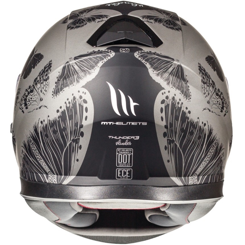 Integralna motociklistička kaciga MT Thunder 3 SV Vlinder siva mat rasprodaja