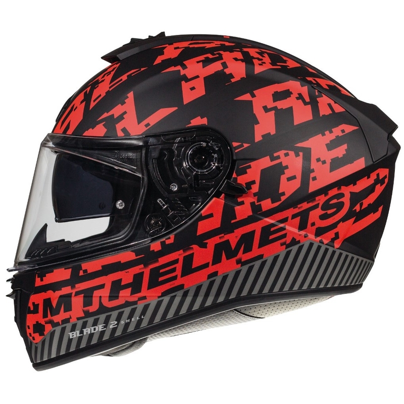Integralna motociklistička kaciga MT Blade 2 SV Check crno-crvena