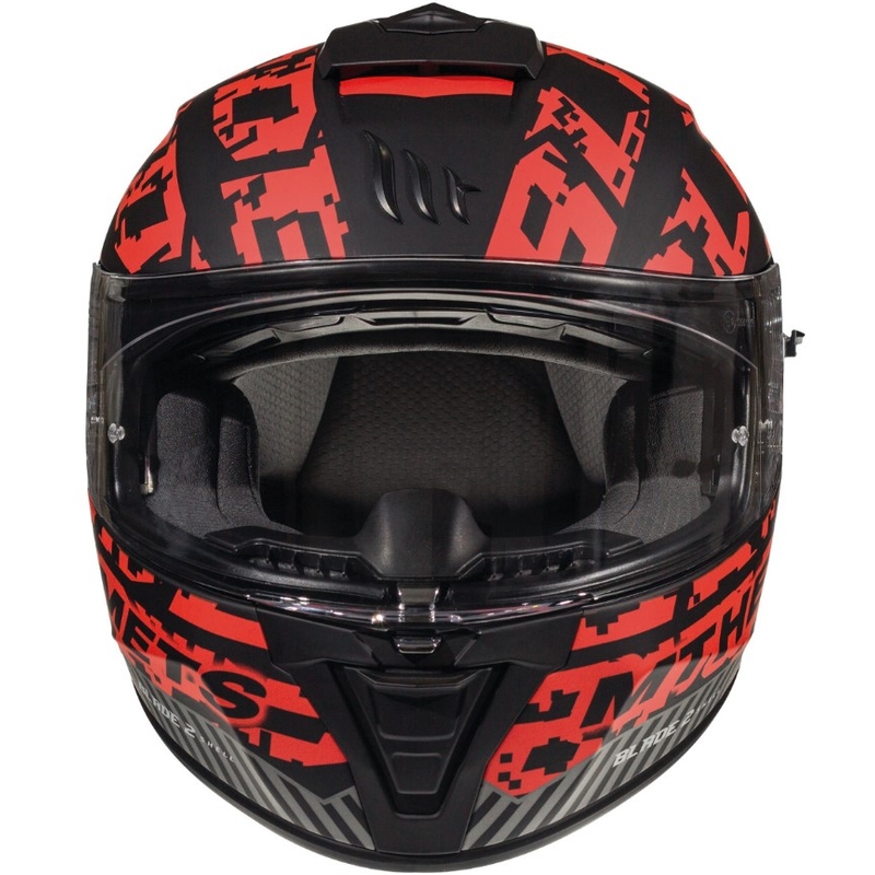 Integralna motociklistička kaciga MT Blade 2 SV Check crno-crvena