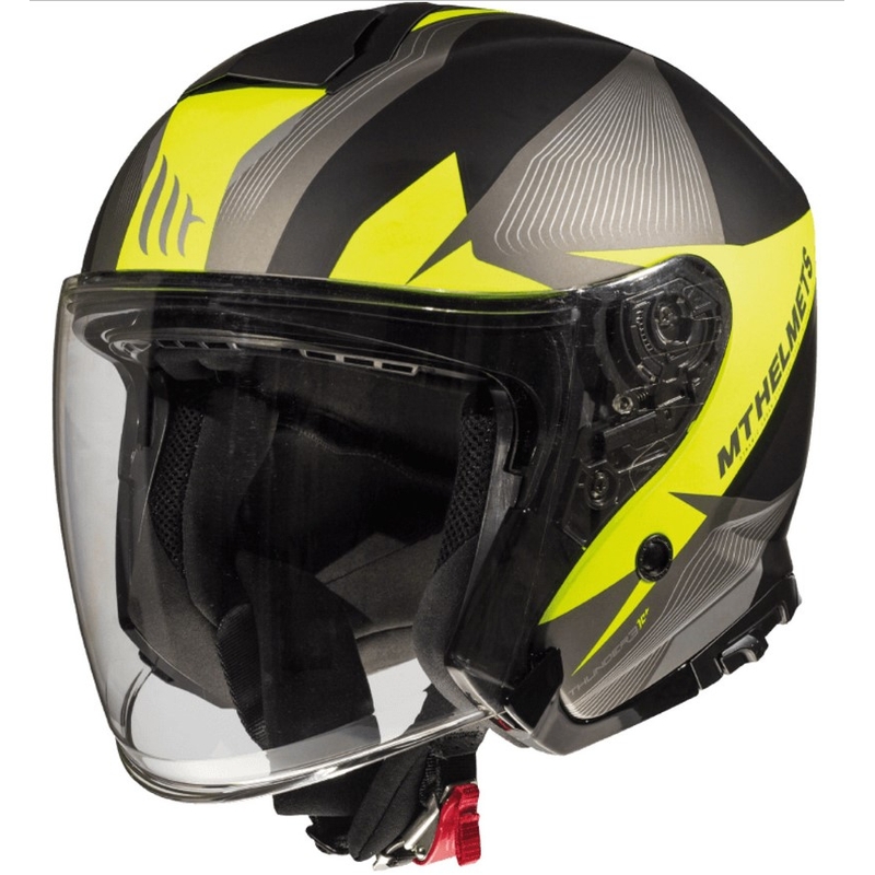 MT Thunder 3 SV Wing otvorena motociklistička kaciga crna-siva-fluo žuta rasprodaja