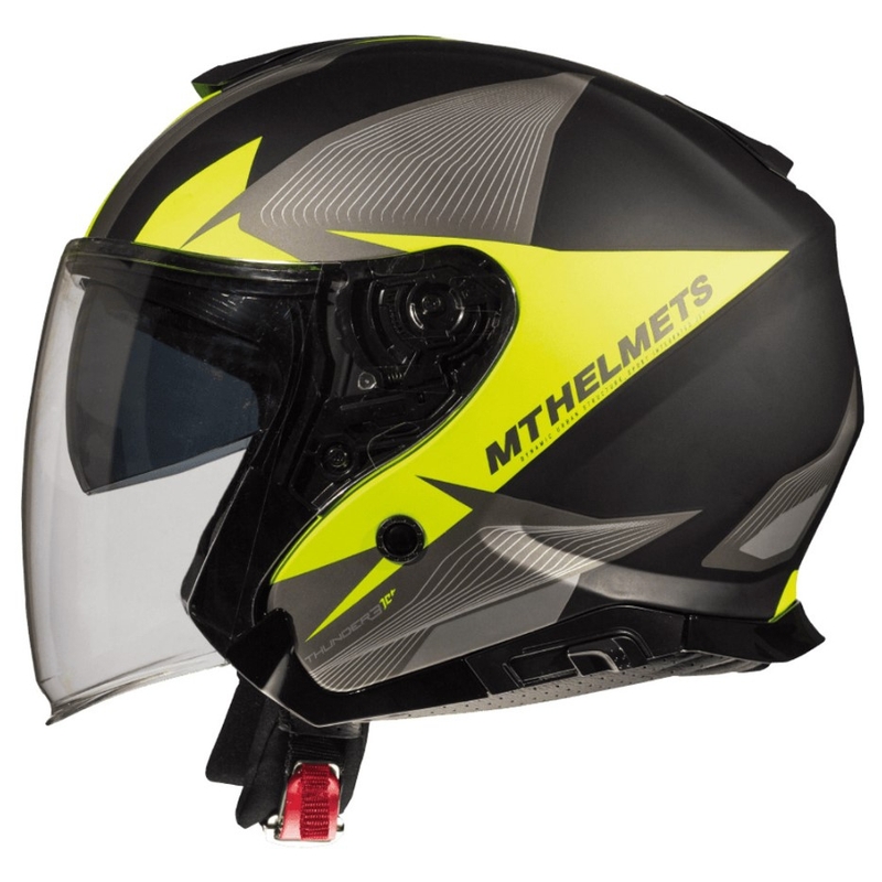 MT Thunder 3 SV Wing otvorena motociklistička kaciga crna-siva-fluo žuta rasprodaja