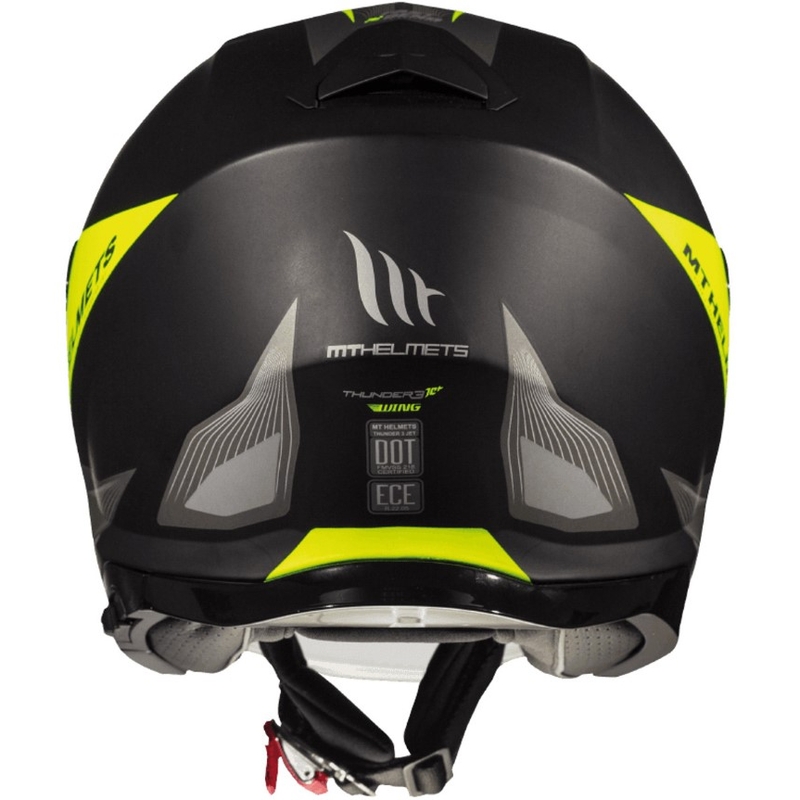 MT Thunder 3 SV Wing otvorena motociklistička kaciga crna-siva-fluo žuta rasprodaja