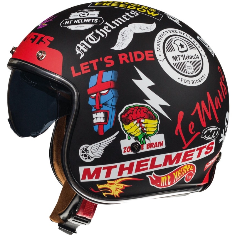 Otvorena motociklistička kaciga MT LeMans 2 SV Anarchy crna mat