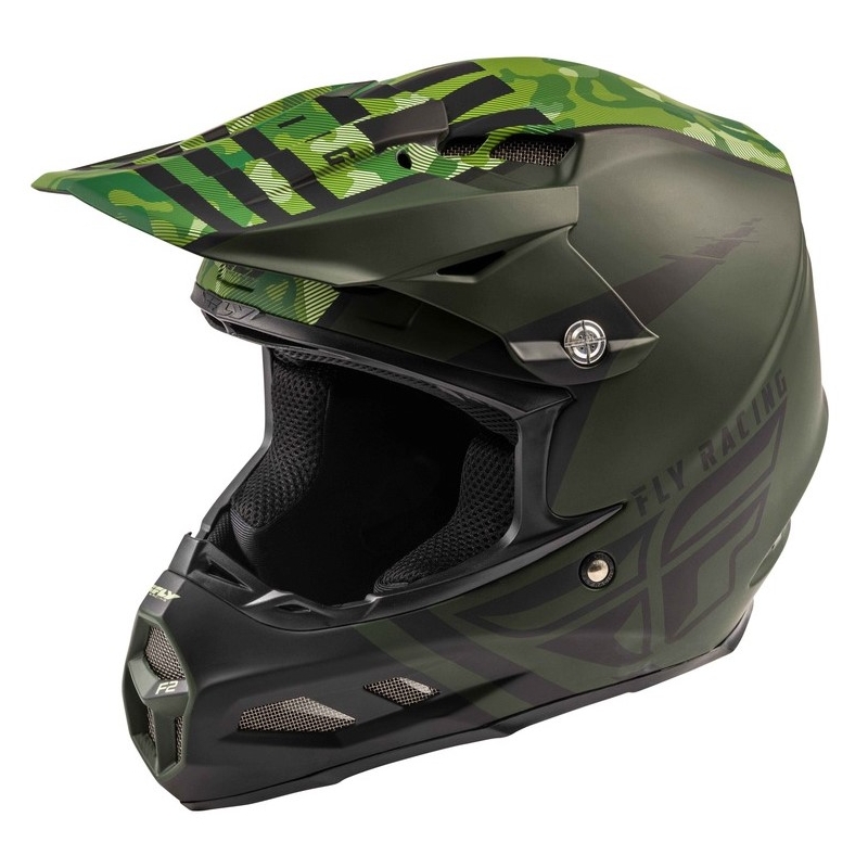 Motocross kaciga FLY Racing F2 Carbon Granite crno-zelena