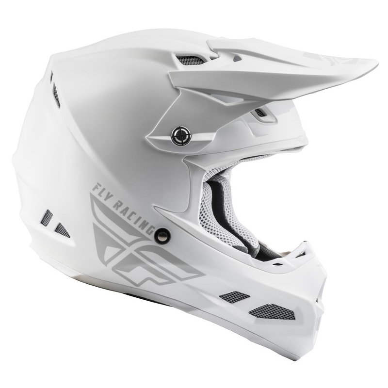 Motocross kaciga FLY Racing F2 Carbon Solid white