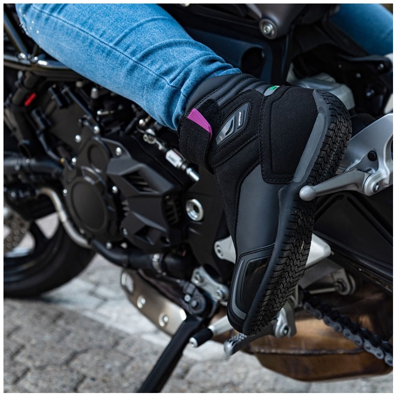 Ženske motorističke čizme Stylmartin Vector WP crno-roze