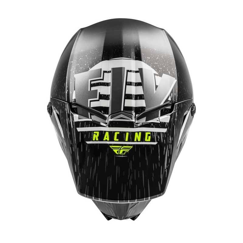Motocross kaciga FLY Racing Kinetic K120 crno-bijela-fluo žuta