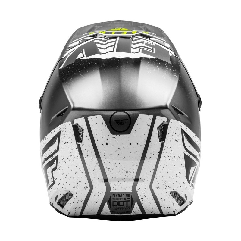 Motocross kaciga FLY Racing Kinetic K120 crno-bijela-fluo žuta