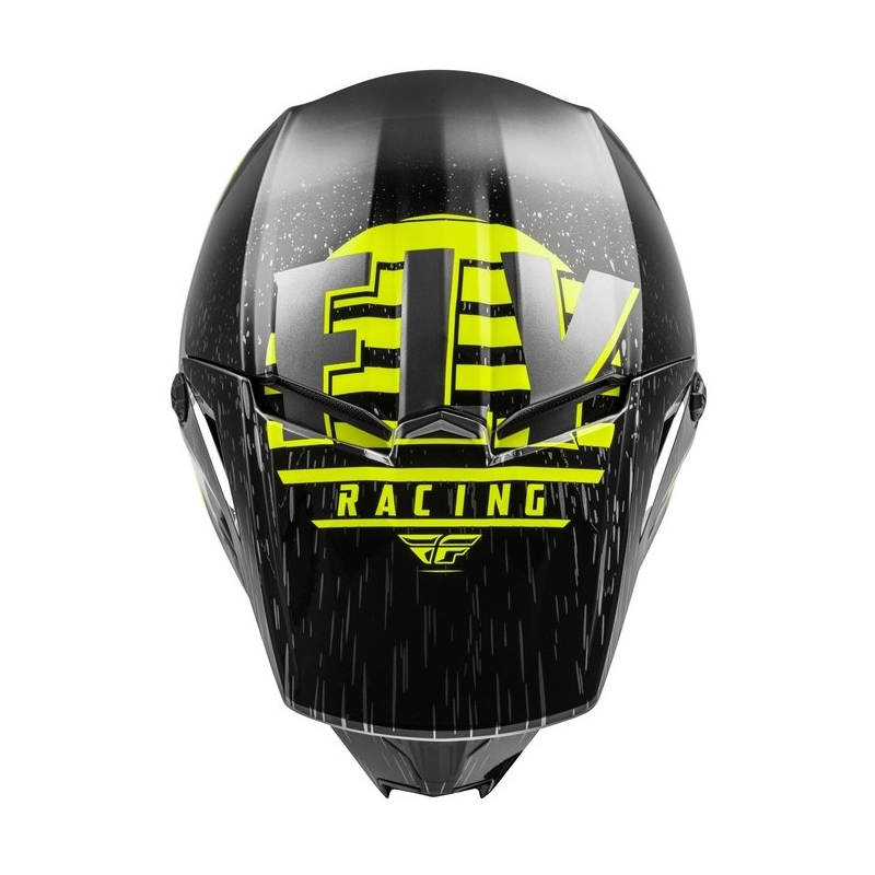 Motocross kaciga FLY Racing Kinetic K120 crno-siva-fluo žuta