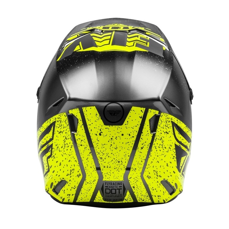 Motocross kaciga FLY Racing Kinetic K120 crno-siva-fluo žuta
