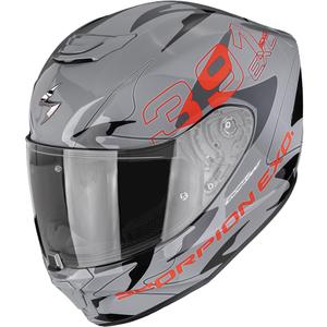 Scorpion EXO-391 Key full face motociklistička kaciga sivo-crno-crvena