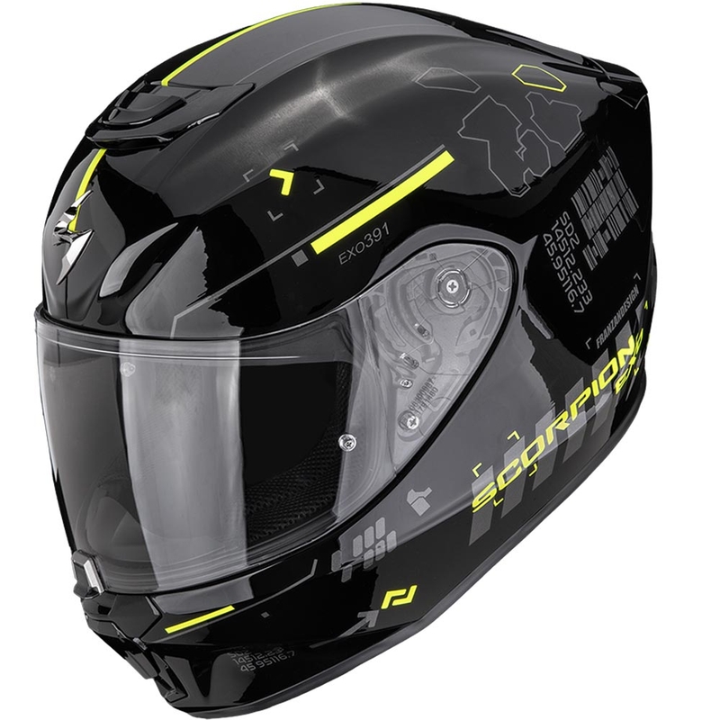 Scorpion EXO-391 Iron integralna motociklistička kaciga crno-fluo žuta