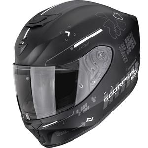 Scorpion EXO-391 Iron full face motociklistička kaciga mat crno-srebrna