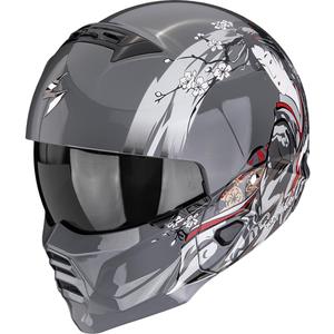 Modularna motociklistička kaciga Scorpion EXO-COMBAT II Demure srebrna