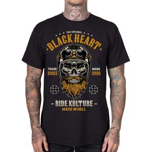 Majica kratkih rukava Black Heart Whiskery crna