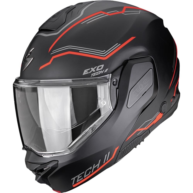 Scorpion EXO-TECH II Dash preklopna motociklistička kaciga mat crno-srebrno-crvena