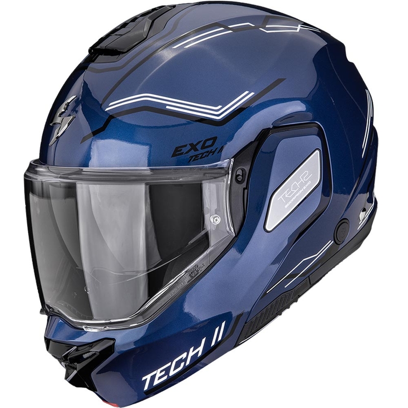 Scorpion EXO-TECH II Dash preklopna motociklistička kaciga plavo-crno-bijela