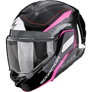 Scorpion EXO-TECH II Passager preklopna motociklistička kaciga crno-srebrno-roza