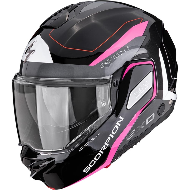 Scorpion EXO-TECH II Passager preklopna motociklistička kaciga crno-srebrno-roza