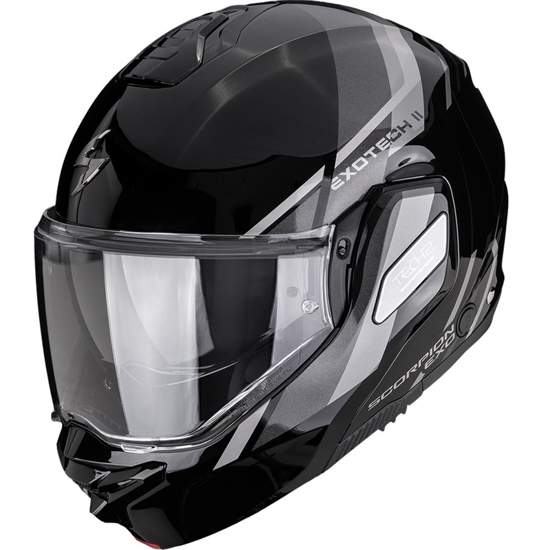 Scorpion EXO-TECH II Markus preklopna motociklistička kaciga crno-srebrna