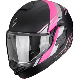 Scorpion EXO-TECH II Markus preklopna motociklistička kaciga mat crno-roza