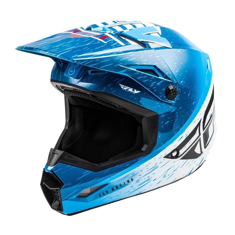 FLY Racing Kinetic K120 Motocross kaciga plavo-bijelo-crvena rasprodaja