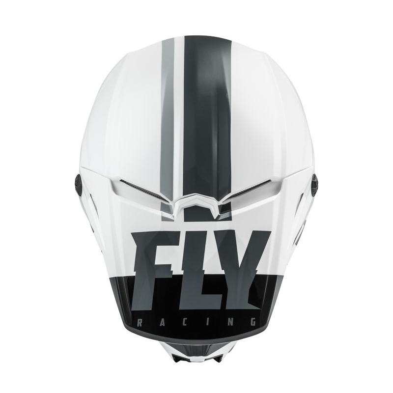 Motocross kaciga FLY Racing Kinetic K120 bijelo-crno-siva