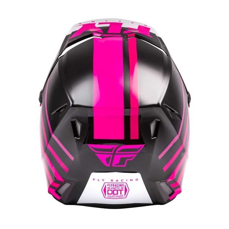 Motocross kaciga FLY Racing Kinetic Thrive roza-crno-bijela