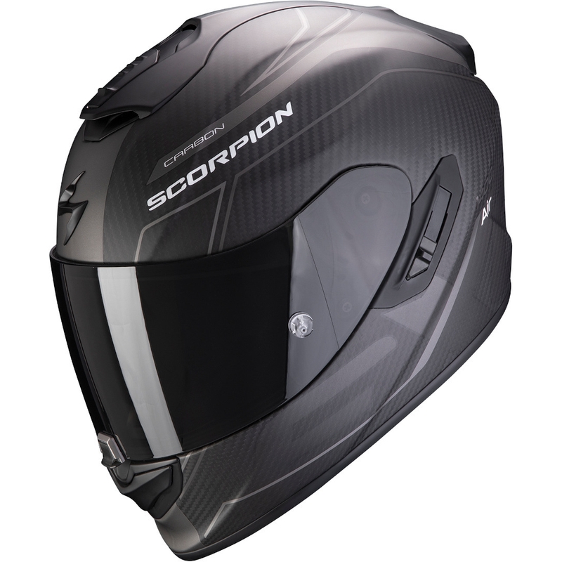 Scorpion EXO-1400 Carbon Air Beaux integralna kaciga crno-srebrna