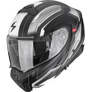 Scorpion EXO-930 EVO Space preklopna motociklistička kaciga mat crno-srebrno-bijela