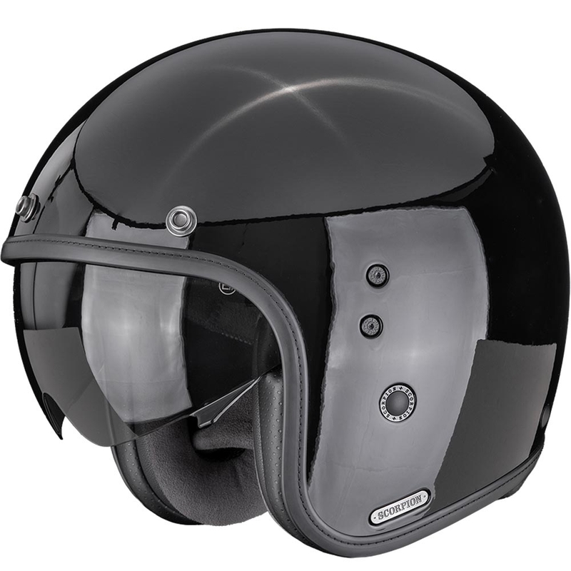 Motociklistička kaciga Scorpion Belfast II Solid otvorenog tipa, crna