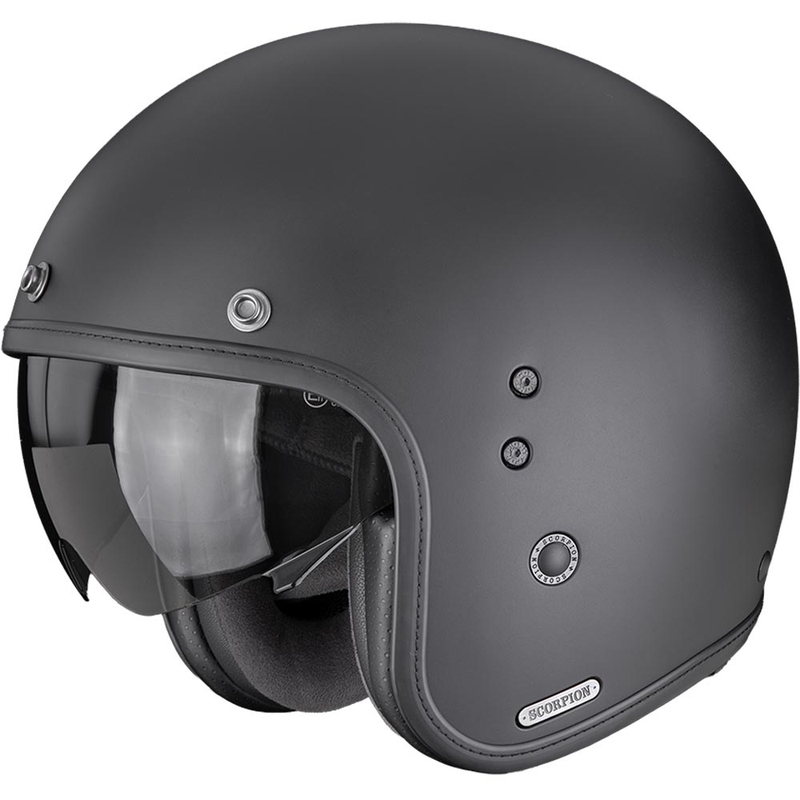 Motociklistička kaciga Scorpion Belfast II Solid otvorenog tipa, mat crna