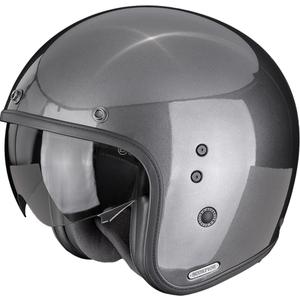 Motociklistička kaciga Scorpion Belfast II Solid otvorenog tipa metalik sive boje