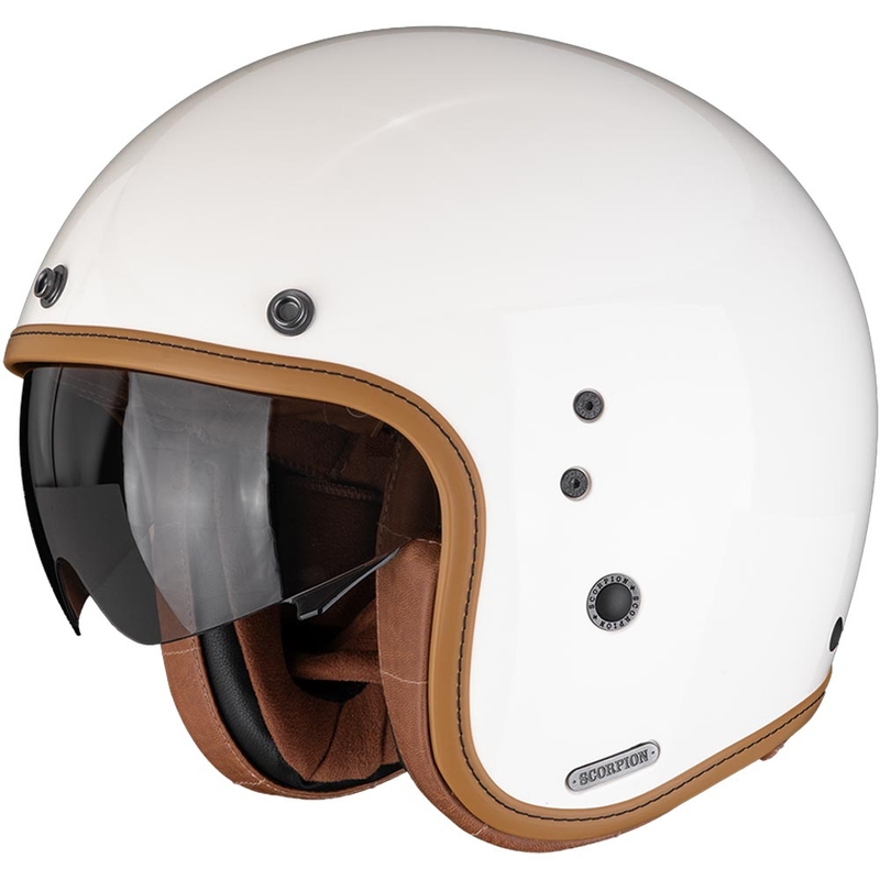 Scorpion Belfast II Luxe otvorena motociklistička kaciga krem boje