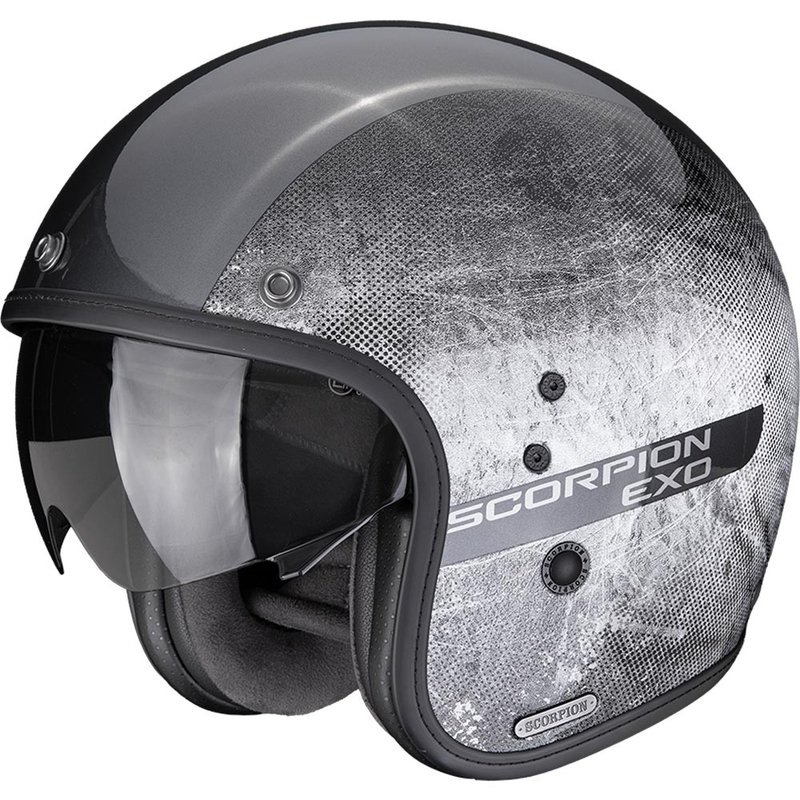 Scorpion Belfast II Quest otvorena motociklistička kaciga srebrno-crna