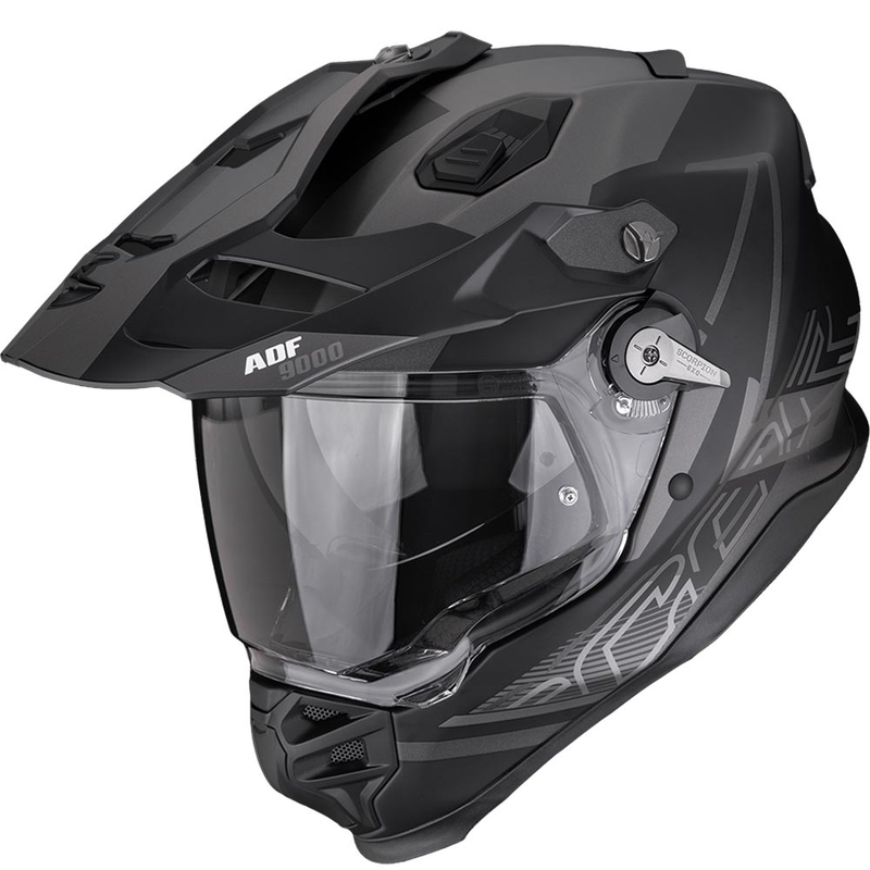 Enduro kaciga Scorpion ADF-9000 Air Summit mat crno-srebrna